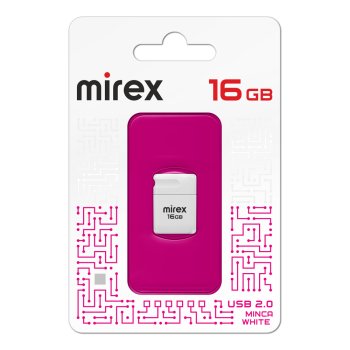 Флэш-диск Mirex 16GB Minca белый