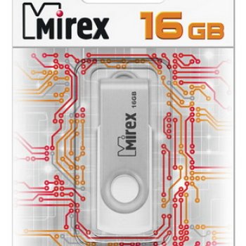 Флэш-диск Mirex 16GB Swivel белый