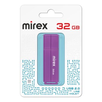Флэш-диск Mirex 32GB Line фиолетовый
