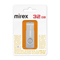 Флэш-диск Mirex 32GB Swivel серебристый
