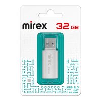 Флэш-диск Mirex 32GB Unit серебро, металлический корпус
