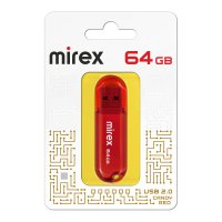 Флэш-диск Mirex 64GB Candy красный