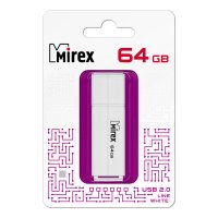 Флэш-диск Mirex 64GB Line белый