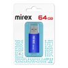Флэш-диск Mirex 64GB Unit синий, металлический корпус