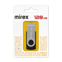Флэш-диск Mirex 128GB Swivel чёрный