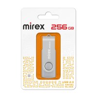 Флэш-диск Mirex 256GB Swivel серебристый