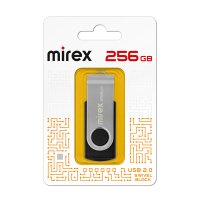 Флэш-диск Mirex 256GB Swivel чёрный