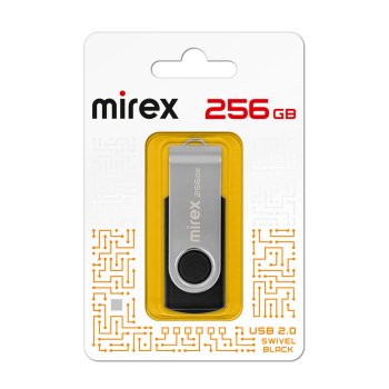 Флэш-диск Mirex 256GB Swivel чёрный