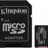 Карта micro-SD Kingston 128GB Class10 UHS-I CanvasSelectPlus 100MB/s + адаптер (SDXC)
