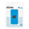 Карта micro-SD Mirex 4GB Class 4 (SDHC) (без адаптера)
