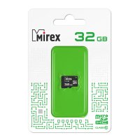 Карта micro-SD Mirex 32GB Class 10 (SDHC) (без адаптера)