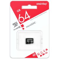 Карта micro-SD SmartBuy 64GB Class 10 (SDHC) (без адаптера) LE