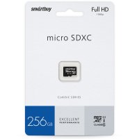 Карта micro-SD SmartBuy 256GB Class 10 UHS-I (SDXC) (без адаптера)