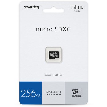 Карта micro-SD SmartBuy 256GB Class 10 UHS-I (SDXC) (без адаптера)