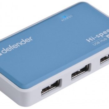 USB- хаб Defender Quadro Power USB 2.0 4порта, блок питания