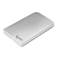 Внешний контейнер для HDD 2.5" Gembird EE2-U2S- 41-S, SATA, USB2.0, 2.5" HDD/SSD, до 1 Тб, металл, серебристый