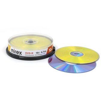 Диск DVD-R Mirex 4,7 Gb 16x Cake box 10 (10/300)