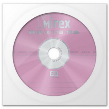 Диск DVD+RW Mirex 4,7 Gb 4x Конверт (1/150)