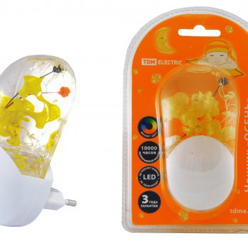 Ночник 220В TDM Осень RGB датчик (10)