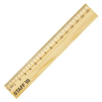 Линейка деревянная 15см Staff канадская сосна (12/144/2160)
