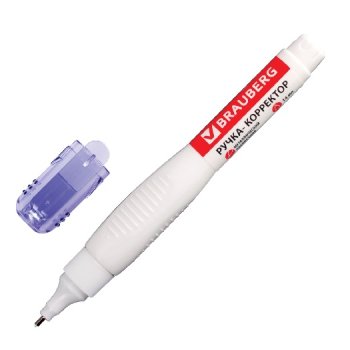 Корректор-ручка BRAUBERG  14 мл металлический наконечник (1/12)