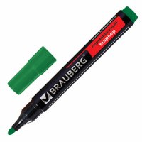 Маркер перманентный 3мм зеленый Brauberg Contract (24/12)