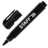 Маркер перманентный 3мм черный Staff Logistic с колпачком для вскрытия коробок (10/960)