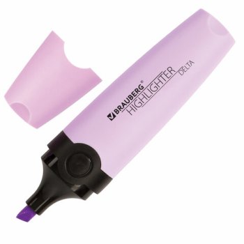 Маркер текст. лиловый Brauberg Delta Pastel скошенный 1-5 мм (12/576)