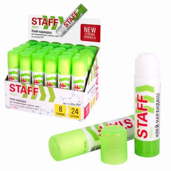 Клей-карандаш  8г Staff Profit Усиленный PVP (48/24/864)