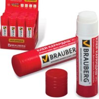 Клей-карандаш 25г Brauberg (1/12)