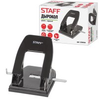Дырокол Staff  до 30 листов черный металлический (1/24)