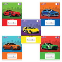 Тетрадь  12л. А5 линия Юнландия Авто-класс обложка мел. картон (1/20)