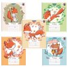 Тетрадь  18л. А5 клетка Brauberg Cute Fox обложка мел. картон (1/20)