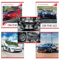 Тетрадь 48л. А5 линия Brauberg ЭКО "СПОРТКАРЫ" обложка картон ассорти (10/100)