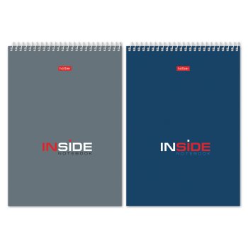 Блокнот А5 80л HATBER "INSIDE" ("Офисный") 145*205мм гребень жесткая подложка (4/12)