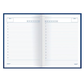 Ежедневник А5 STAFF  недатированный 145*215мм 128л твердая ламинированная обложка (1)