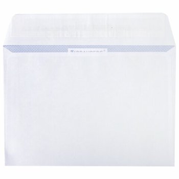 Конверт С6 114х162мм белый отрывная полоса Курт 50шт внутр запечатка (10/20)