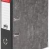 Папка-регистратор А4 80мм Brauberg мраморное покрытие усиленный корешок с уголком черная (1/5)