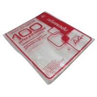 Файл с перфорацией А4+ Бюрократ 30 мкм Премиум глянцевый (100шт) (1/30)