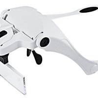 Лупа бинокулярная 9892-В1 5в1, налобная