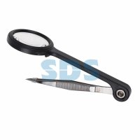 Лупа ручная с пинцетом 8х Rexant