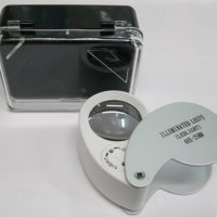 Лупа складная 21011 25мм/40х, подсветка (12)