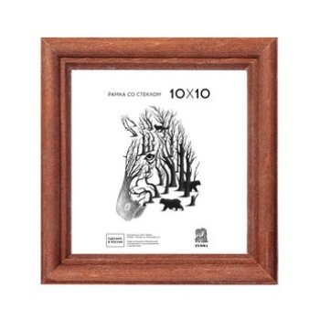 Фоторамка Сосна 10*10 1701 светлый орех (1/100)