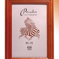 Рамка дерево 10x15 1702 темный орех Зебра (100)