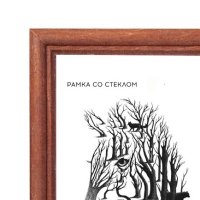 Рамка дерево 30x30 1701 светлый орех Зебра (15)