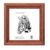 Рамка дерево 50x50 1701 светлый орех Зебра (1/10)