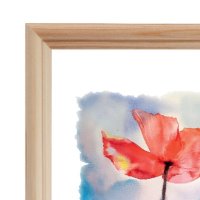 Рамка дерево 50x70 1700 белое дерево Зебра (1/10)