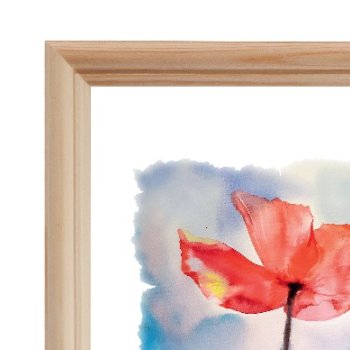 Рамка дерево 50x70 1700 белое дерево Зебра (1/10)