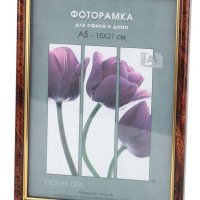 Рамка пластик 10x15 Interior Office 13мм 582 темн орех (1/50)