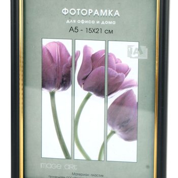 Рамка пластик 21x30 Interior Office 13мм 589 черный (1/25)